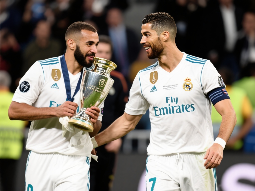 值得一提的是，本泽马与C罗在皇马共事多年