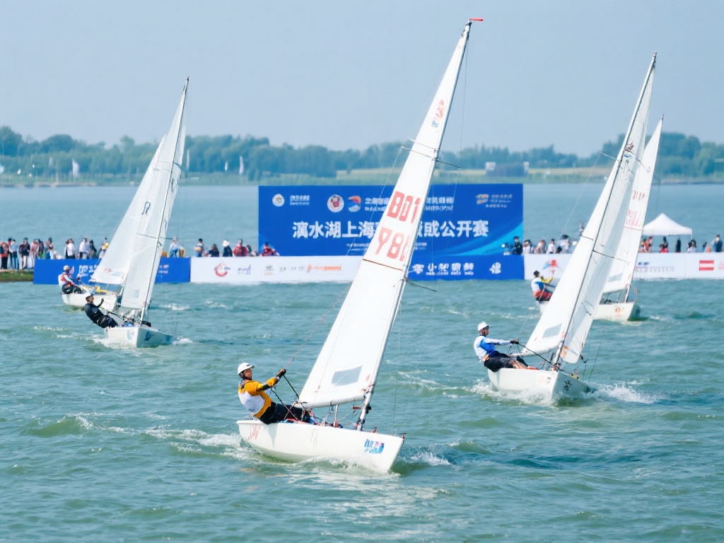 滴水湖畔,上海帆船公开赛圆满落幕 滴水湖作为上海临港新片区的一张名片,以其